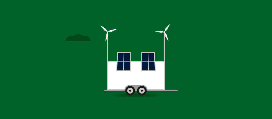 Illustration of a lidar wind meter.