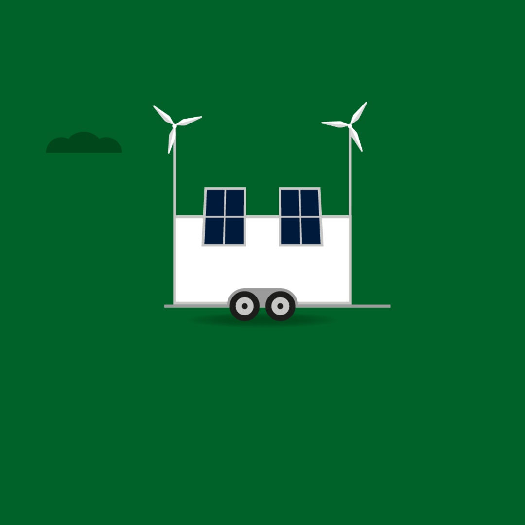 Illustration of a lidar wind meter.